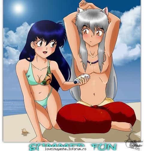 credeti k inuyasha o iubeste pe kagome? - bineinteles ca o iubeste altfel de ce s-ar enerva - |Inuyasha|