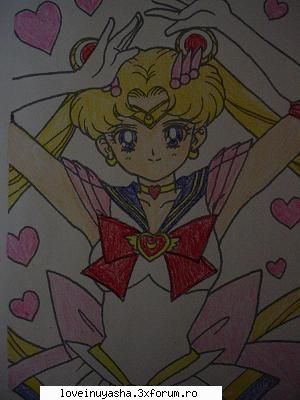 am vazut ca si voi ati desenat si mam gandit sa desenez si eu pe sailor moon care este preferata mea