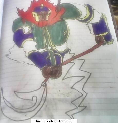 la care m-am chinuit cel mai mult-ce nu-mi aplce e barda aia..la capat pare rupta my fan arts